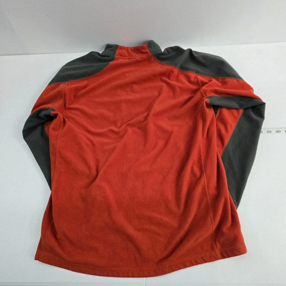The North Face Mens‎ TKA 100 Fleece 1/4 Zip Pullover Sweater Orange XL
